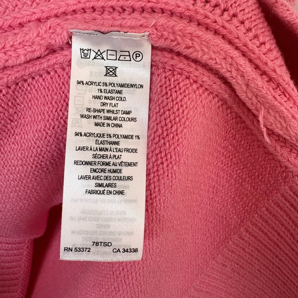 French Connection Pink Mozart Cotton Sweater Tank - Picture 4 of 4